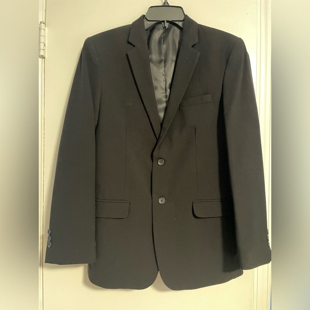 Boys size 18R black suit jacket